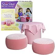 Dream Town Rose Petal Cottage Table and Chair Dinette